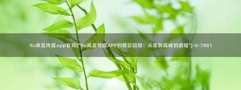 md 麻豆传媒官网：9u麻豆传媒app官网(\