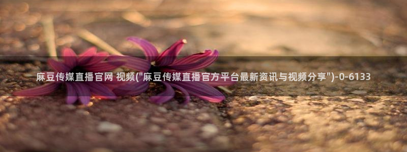 麻豆传媒 官网 成人：麻豆传媒直播官网 视频(\